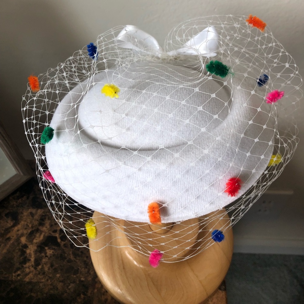 Birthday Fascinator with Confetti Veil 🎉
